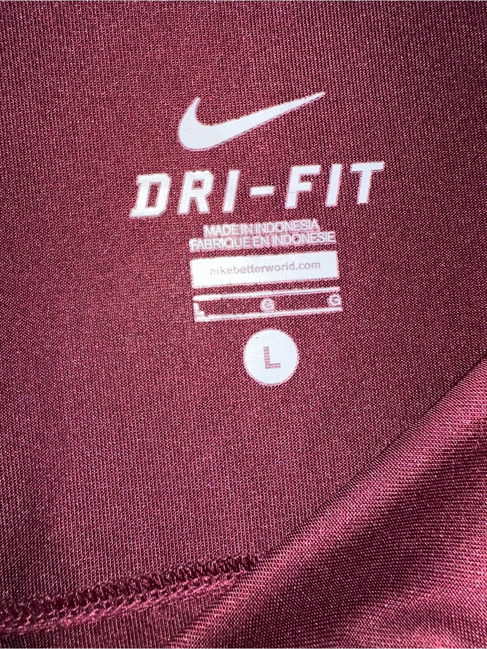 Nike Dri-FIT Virginia Tech Hokies Short Sleeve Golf Polo Shirt Maroon Mens Large - Picture 7 of 11